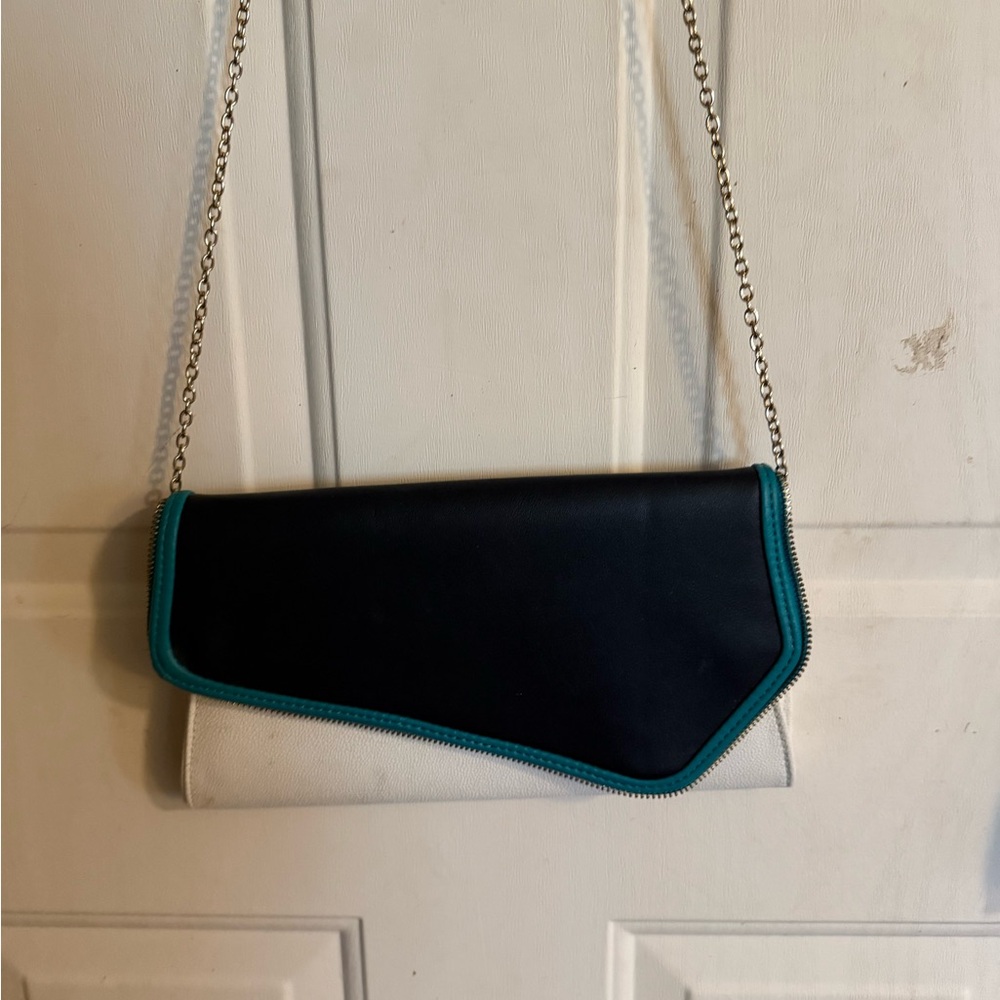 Chic Black and White Clutch Bag